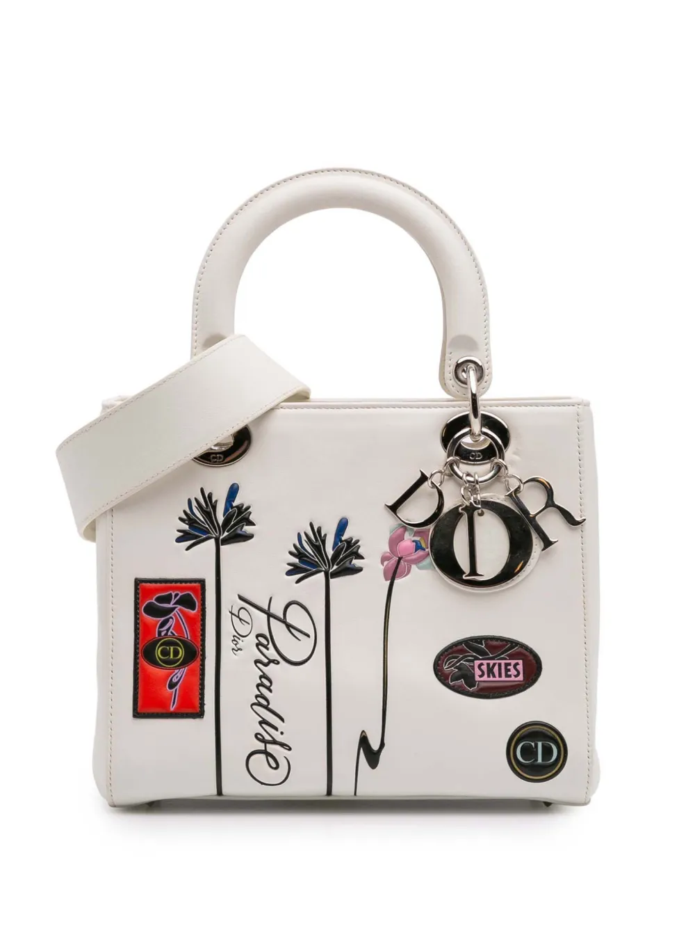 Christian Dior Pre-Owned 2015 Medium Lambskin Paradise Lady Dior Christian Dior Pre-Owned 2015 Medium Lambskin Paradise Lady Dior