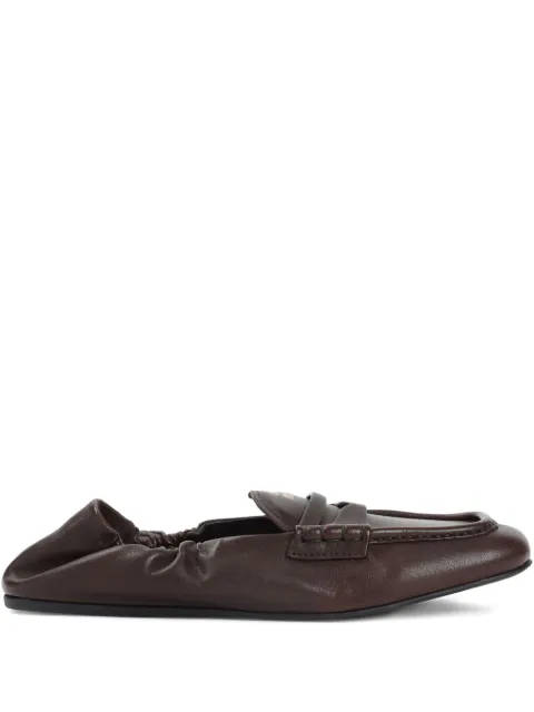 Miu Miu Ruches elastic-back loafers
