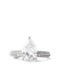 Izabel Display Mega Drop pavé ring - Gold