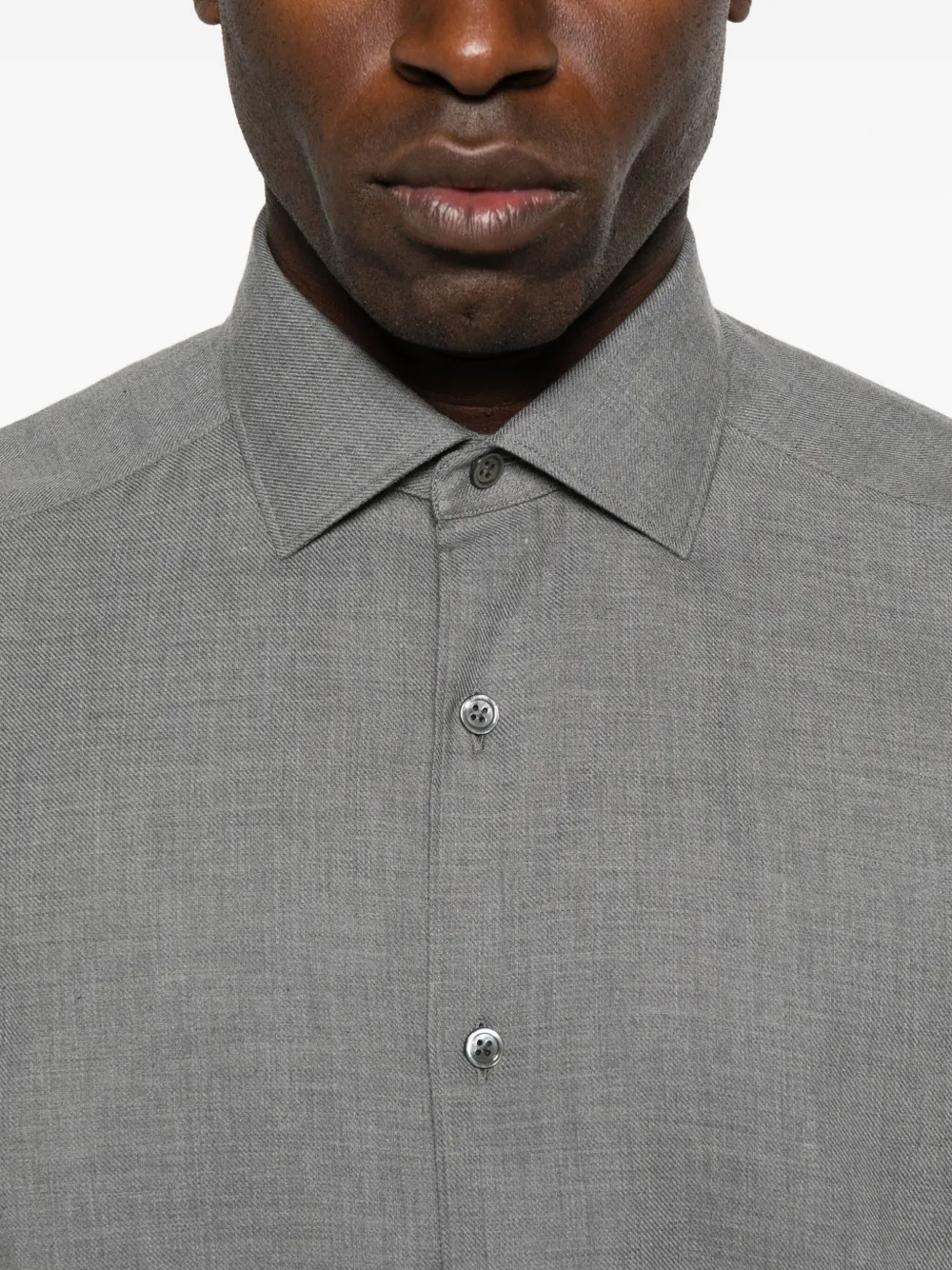 Zegna Button-down overhemd Grijs