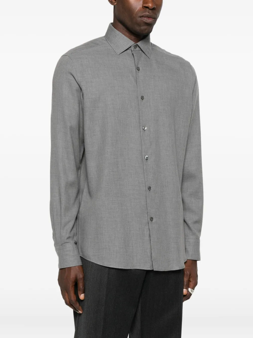 Zegna Button-down overhemd Grijs