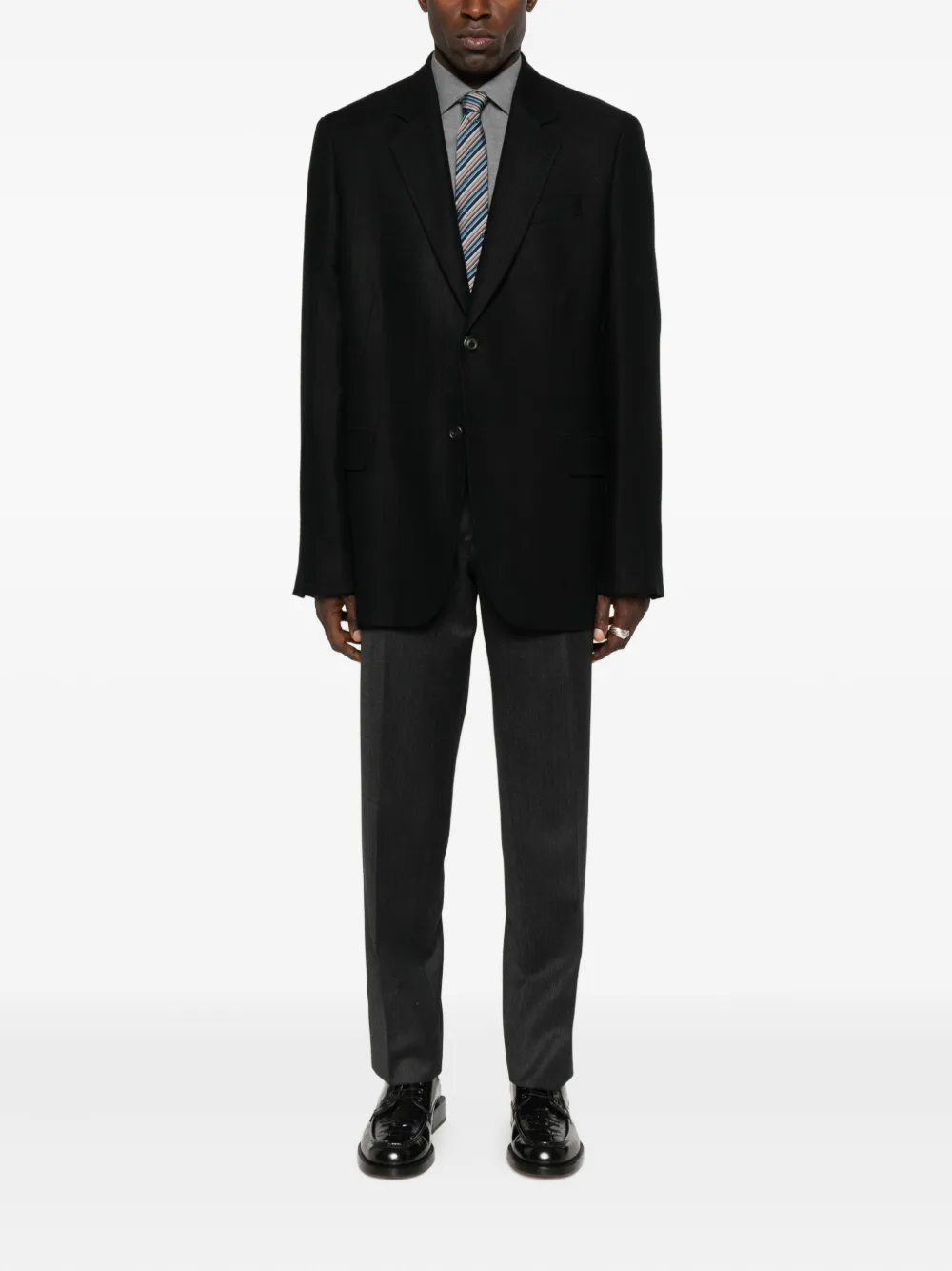 Zegna long-sleeve button-down shirt - Grijs