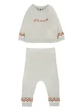 Petit Bateau zigzag-pattern knitted set - Neutrals