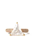 Izabel Display Mega Triangle pavé ring - Gold
