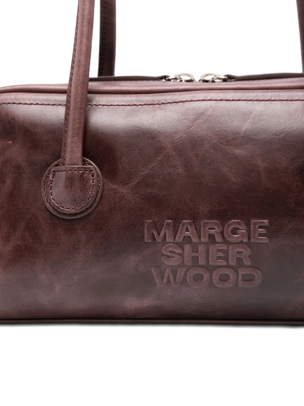Marge Sherwood Leren schoudertas Rood
