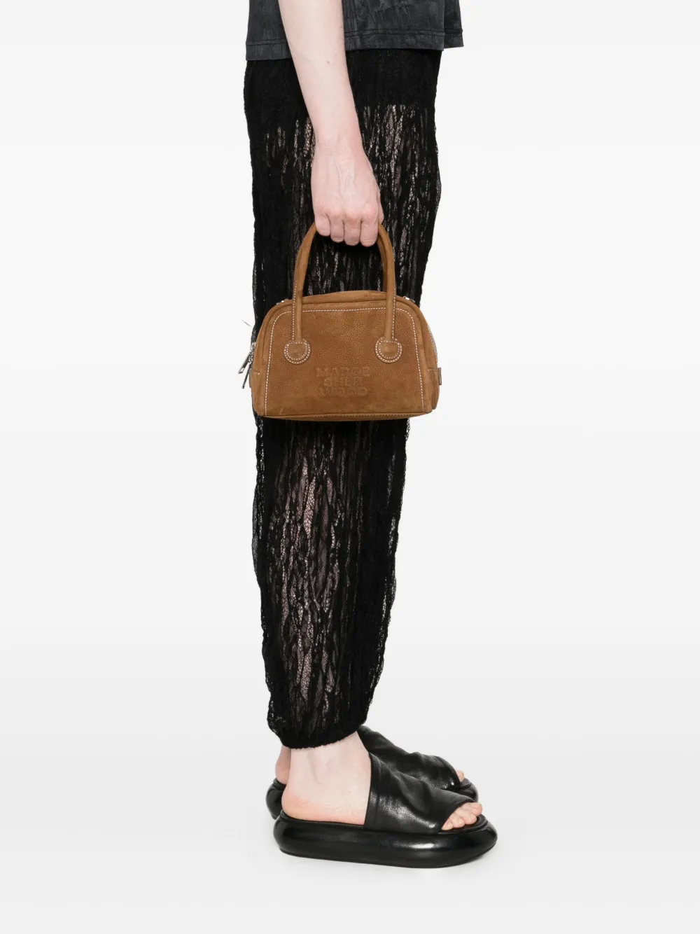 Marge Sherwood Shopper met logo-reliëf - Bruin