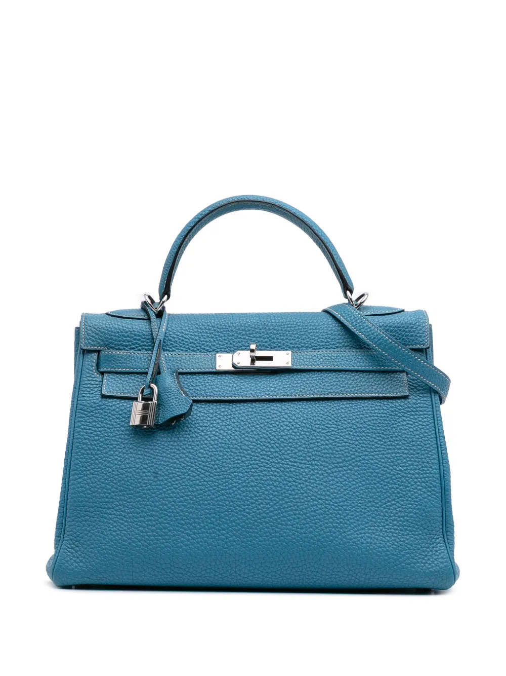 Hermès Pre-Owned 2010 トゴ ケリー ルトゥルネ II 32 サッチェルバッグ - ブルー Hermès Pre-Owned 2010 トゴ ケリー ルトゥルネ II 32 サッチェルバッグ - ブルー