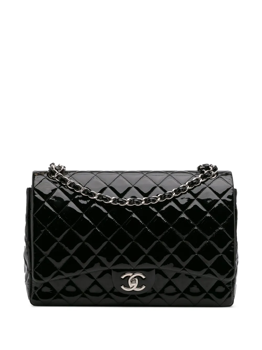 CHANEL Pre-Owned 2014 Maxi Classic Patent Double Flap shoulder bag - CHANEL Pre-Owned 2014 Maxi Classic Patent Double Flap shoulder bag -