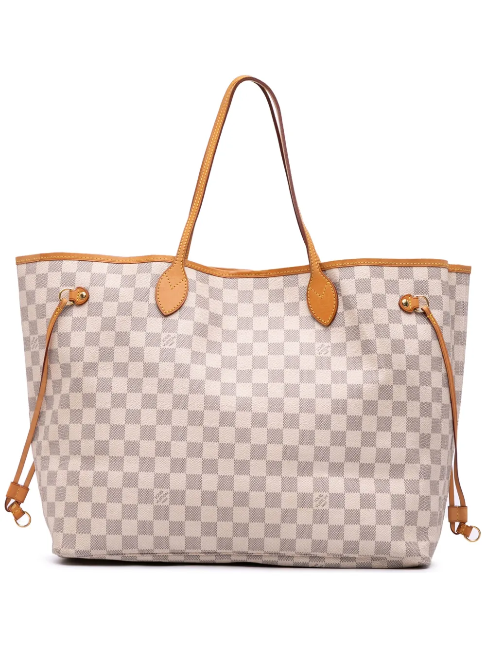 Louis Vuitton Pre-Owned 2011 Damier Azur Neverfull GM tote bag - ホワイト Louis Vuitton Pre-Owned 2011 Damier Azur Neverfull GM tote bag - ホワイト