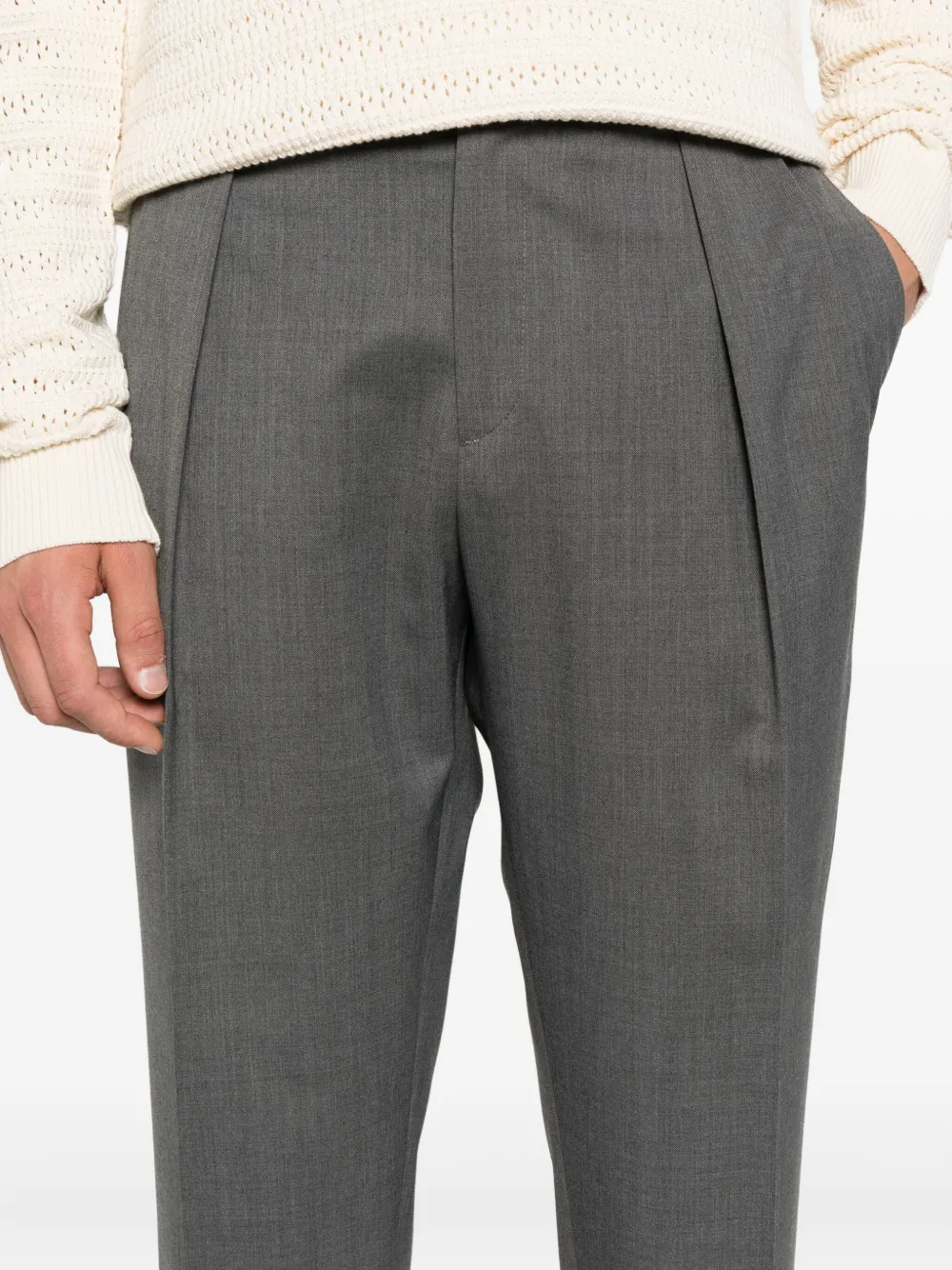 Briglia 1949 pleated-front trousers Grijs