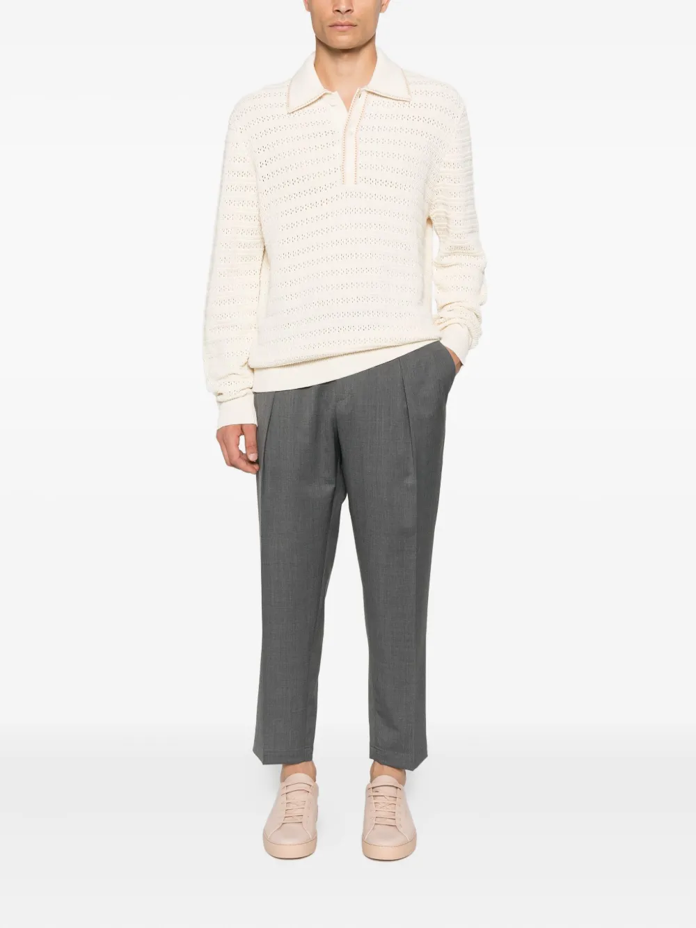 Briglia 1949 pleated-front trousers Grijs