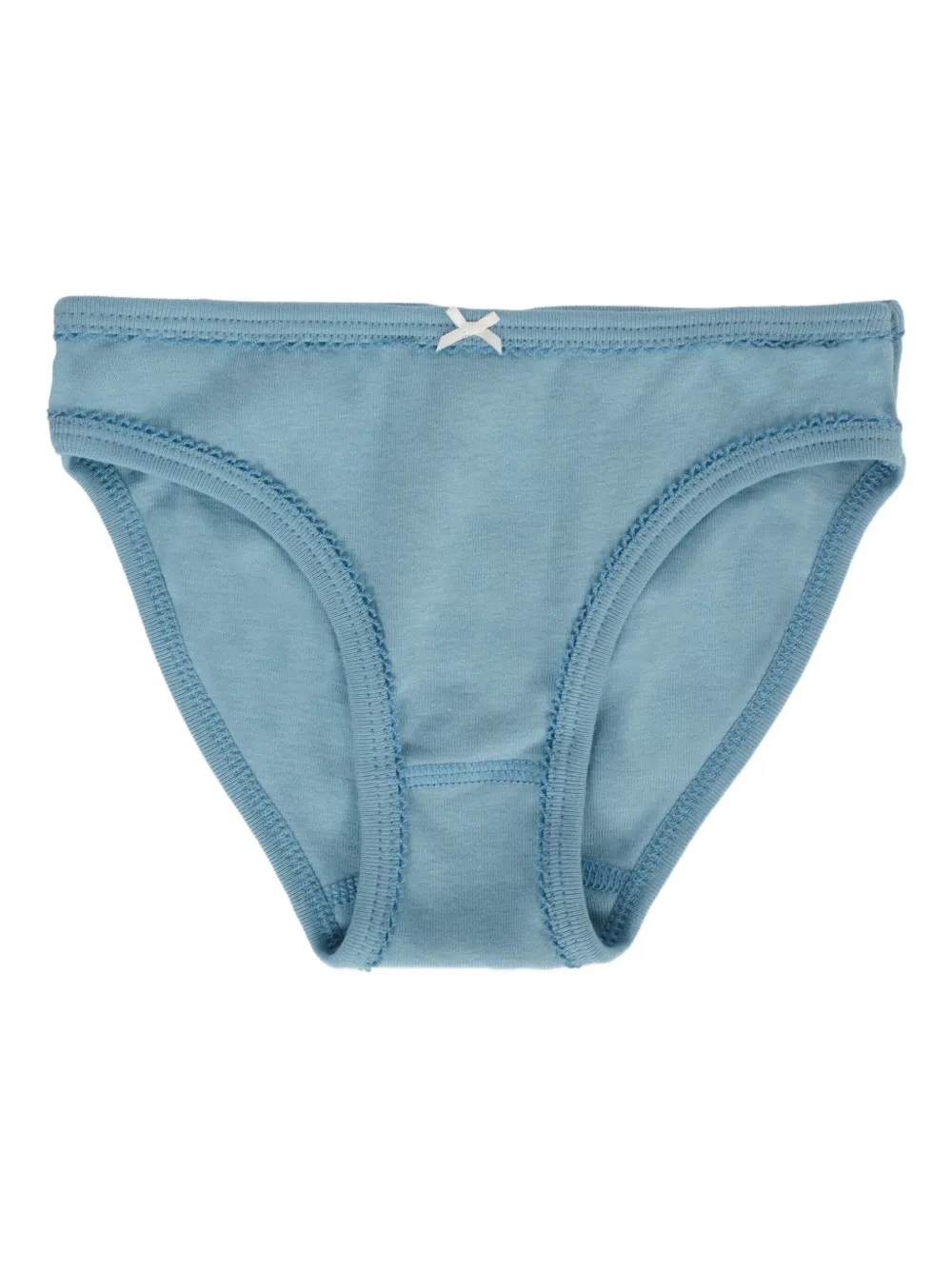 Petit Bateau bow-detailed heart-print briefs (pack of five) Zwart