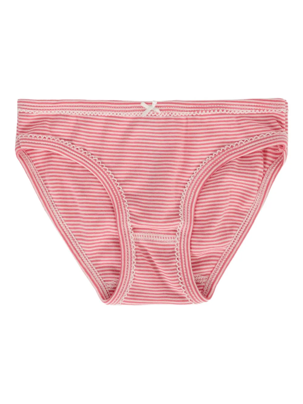 Petit Bateau bow-detailed heart-print briefs (pack of five) Zwart