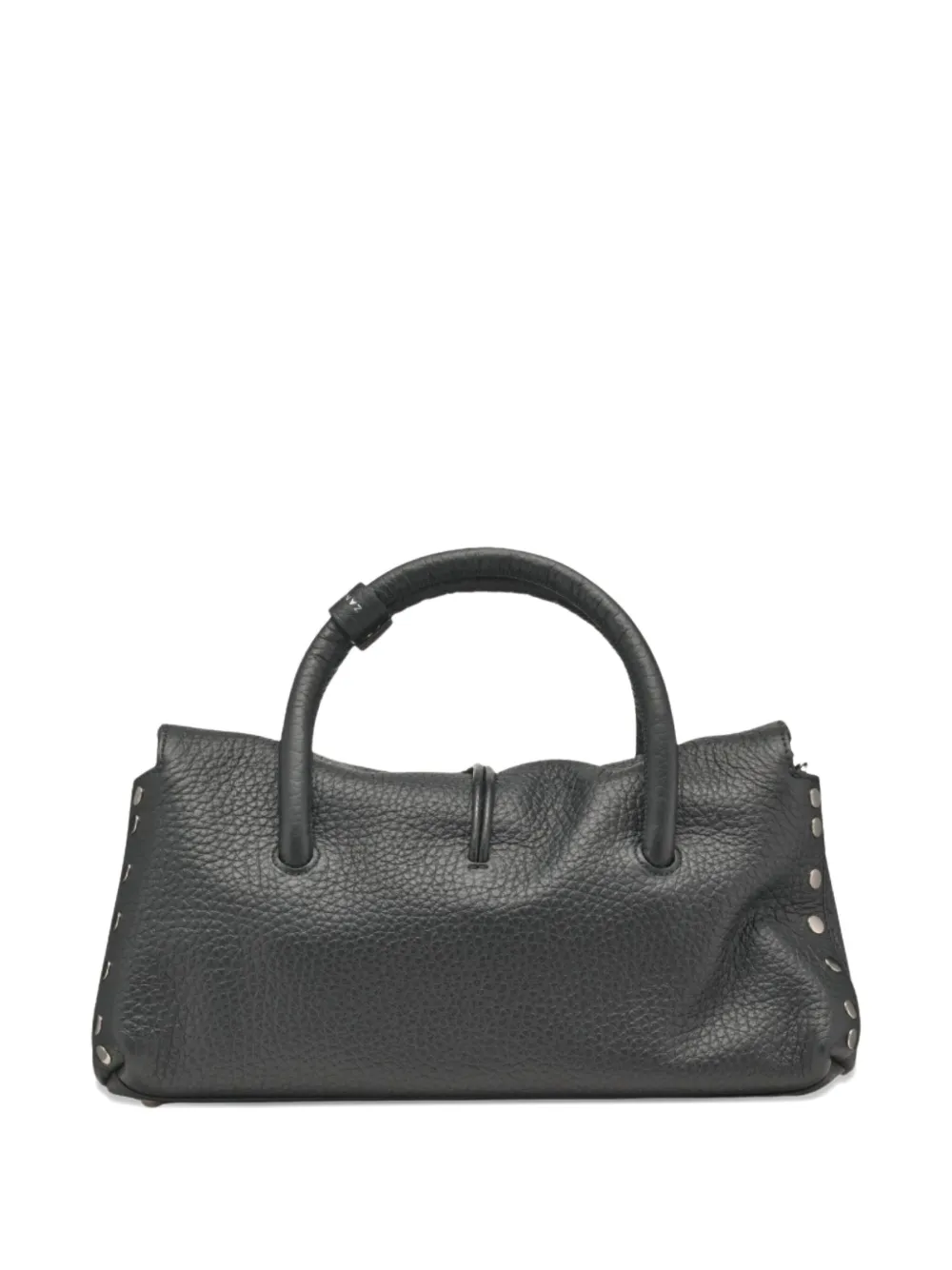 Zanellato medium pebble-leather top-handle tote bag - Zwart