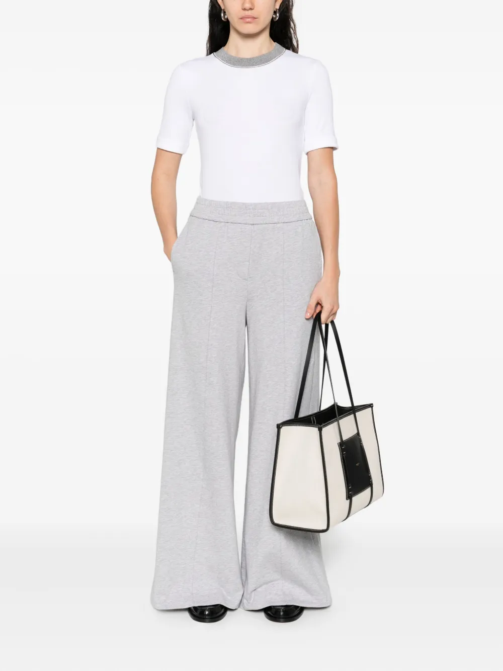 Peserico elastic-waistband trousers - Grijs