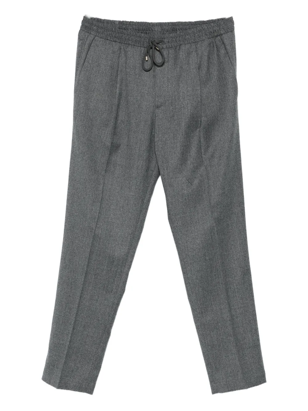 Briglia 1949 Drawstring Wool Trousers In Gray