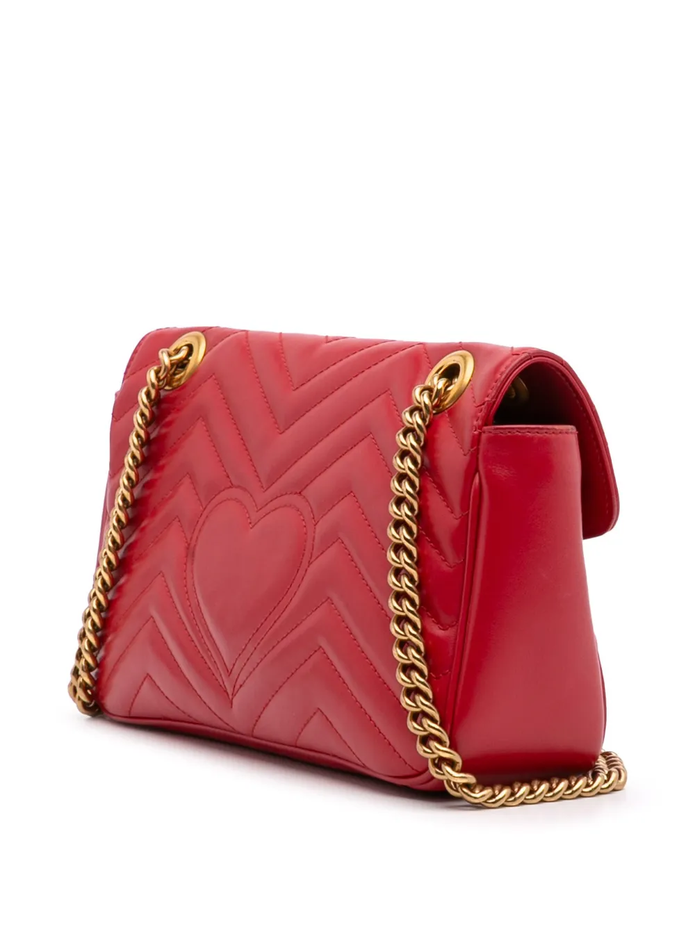 Pre-owned Gucci 2016-2025 Small Gg Marmont Matelasse Leather Flap Crossbody Bag
