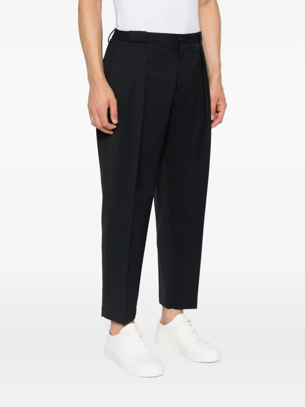 Briglia 1949 Broek met geplooide voorkant Blauw