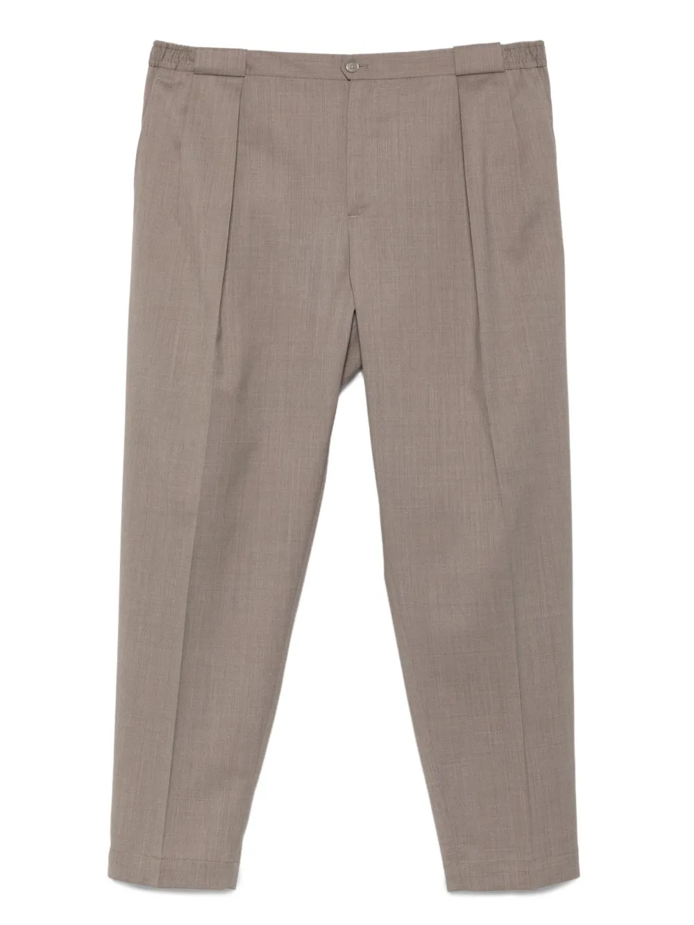pleated-front trousers