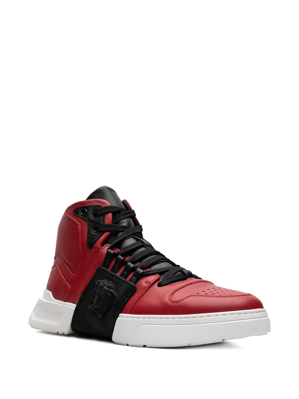 Versace Medusa Strap high-top "Red Black White" sneakers