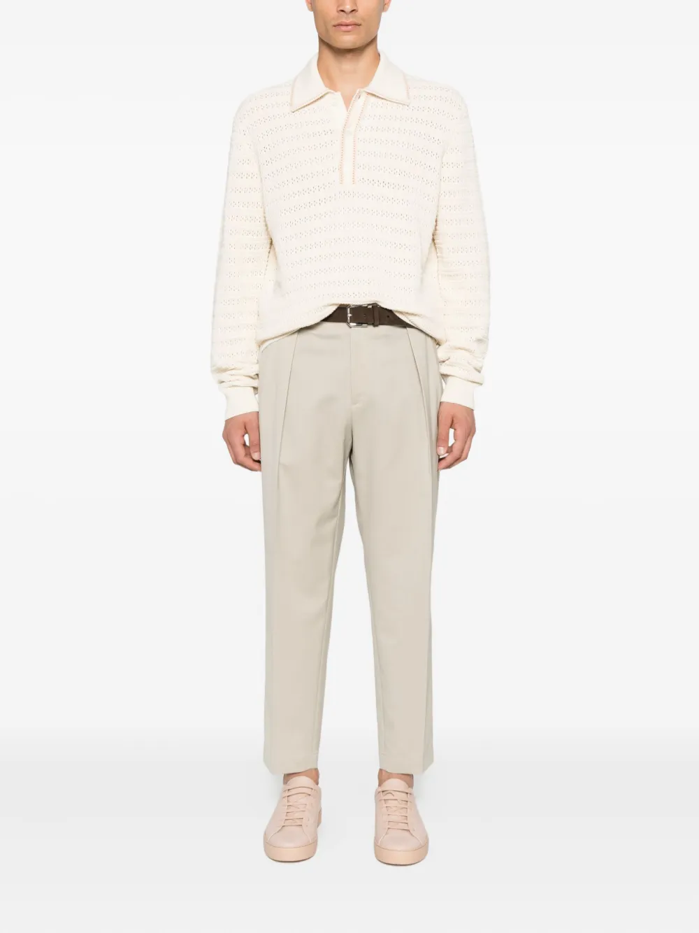 Briglia 1949 Broek van wolblend - Beige