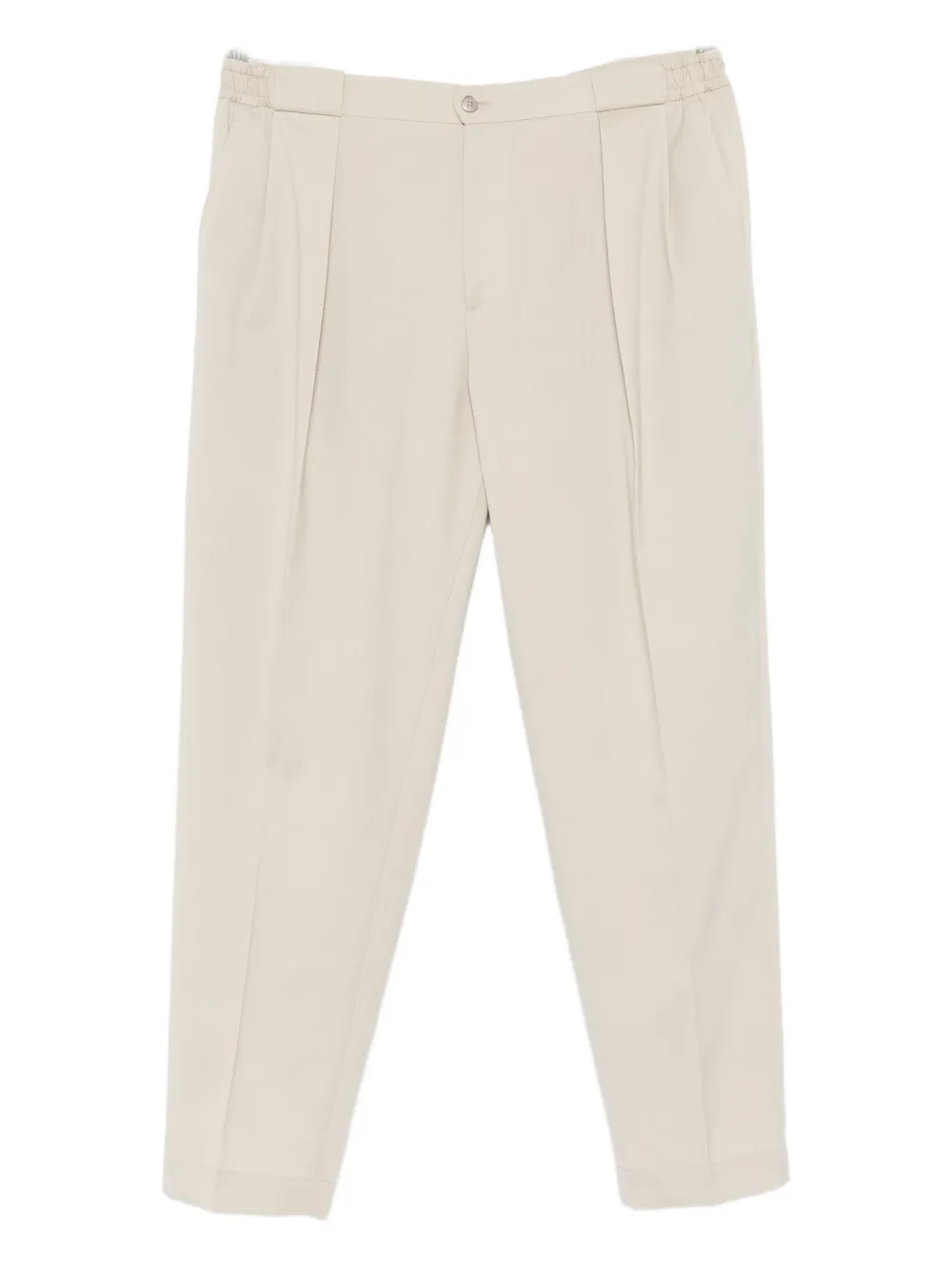 Briglia 1949 Pleated Wool-blend Trousers In Neutral
