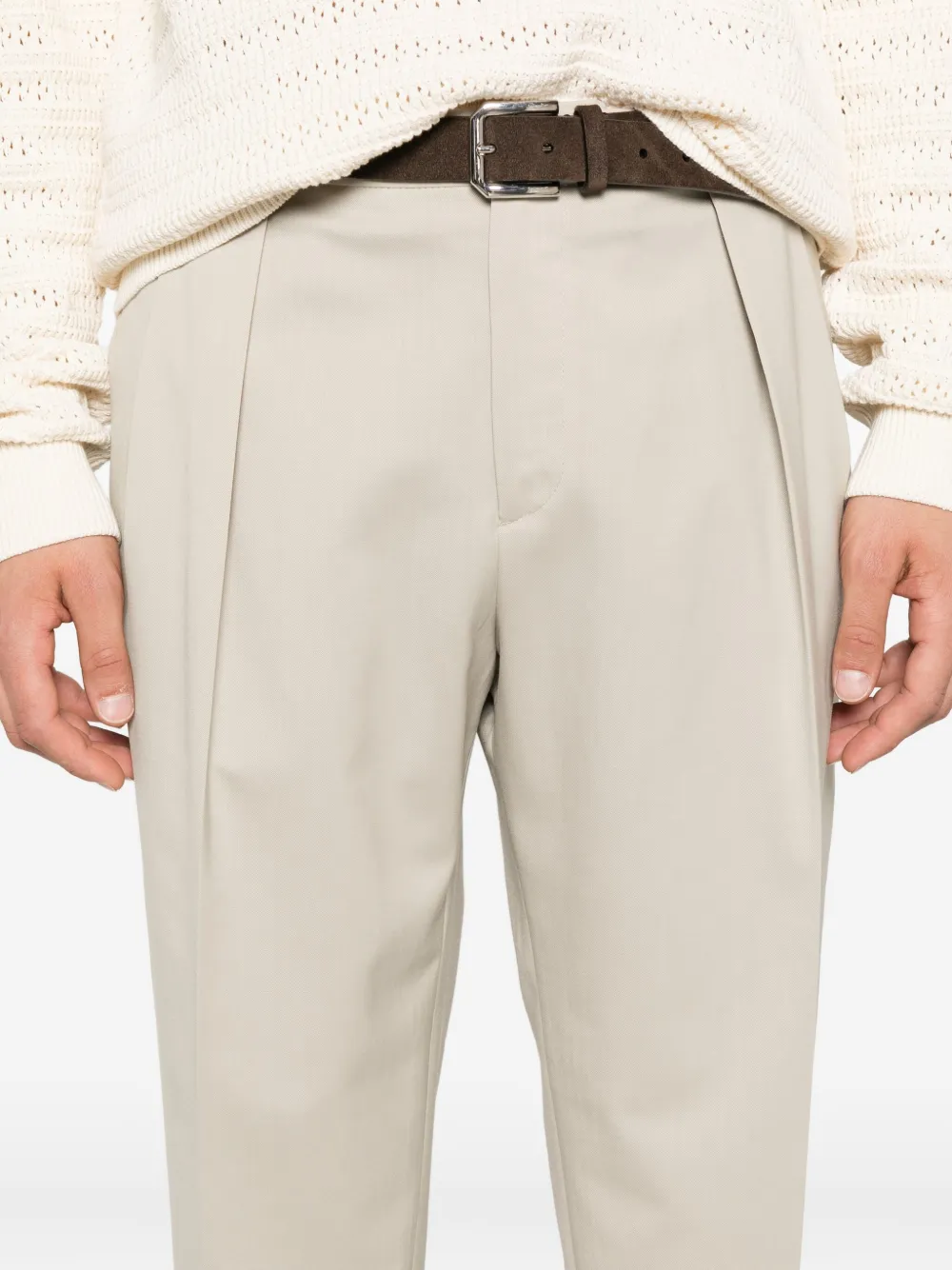 Briglia 1949 Broek van wolblend Beige