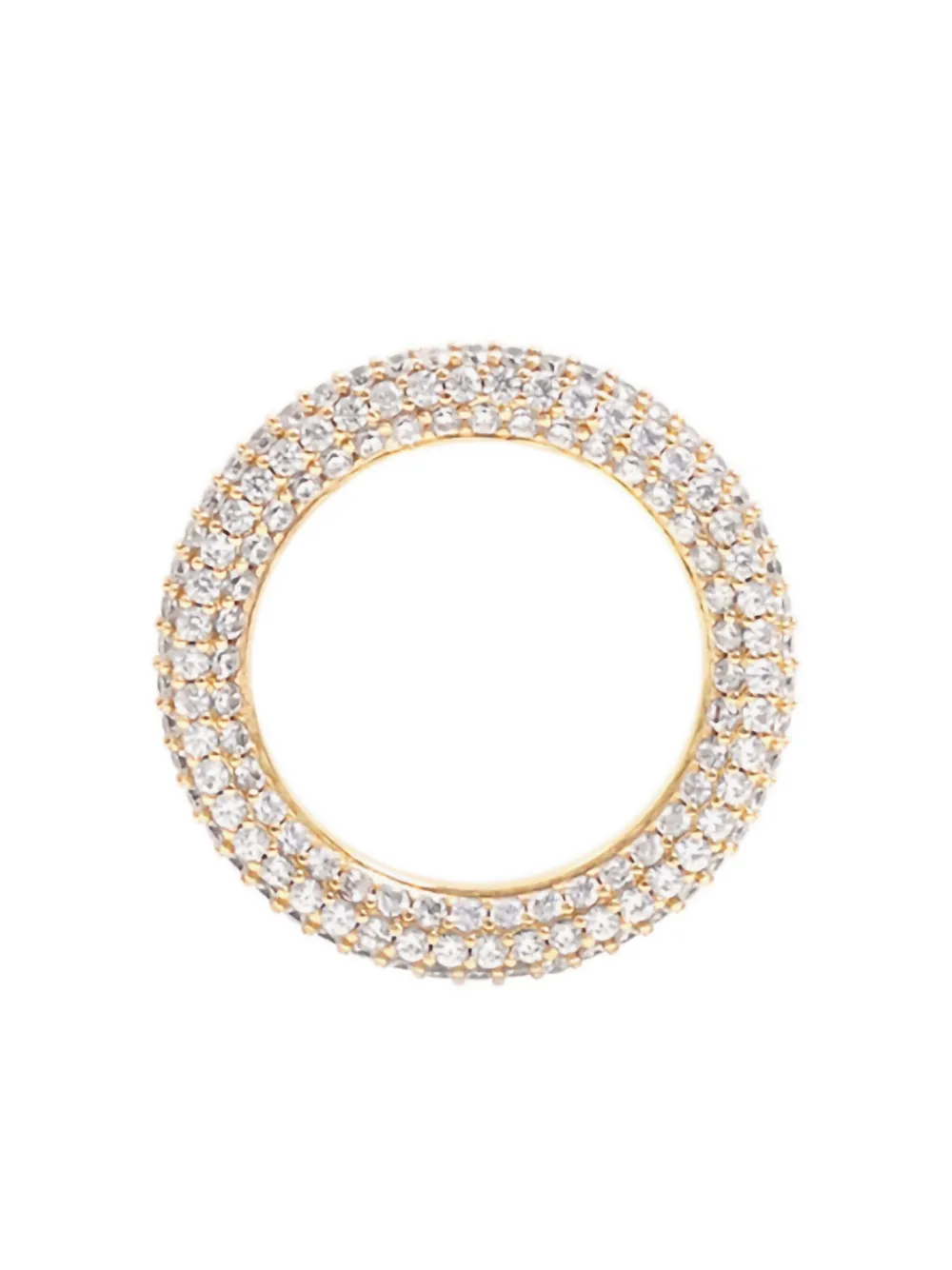 Izabel Display pavé-set cubic zirconia band ring | Gold | Image 1