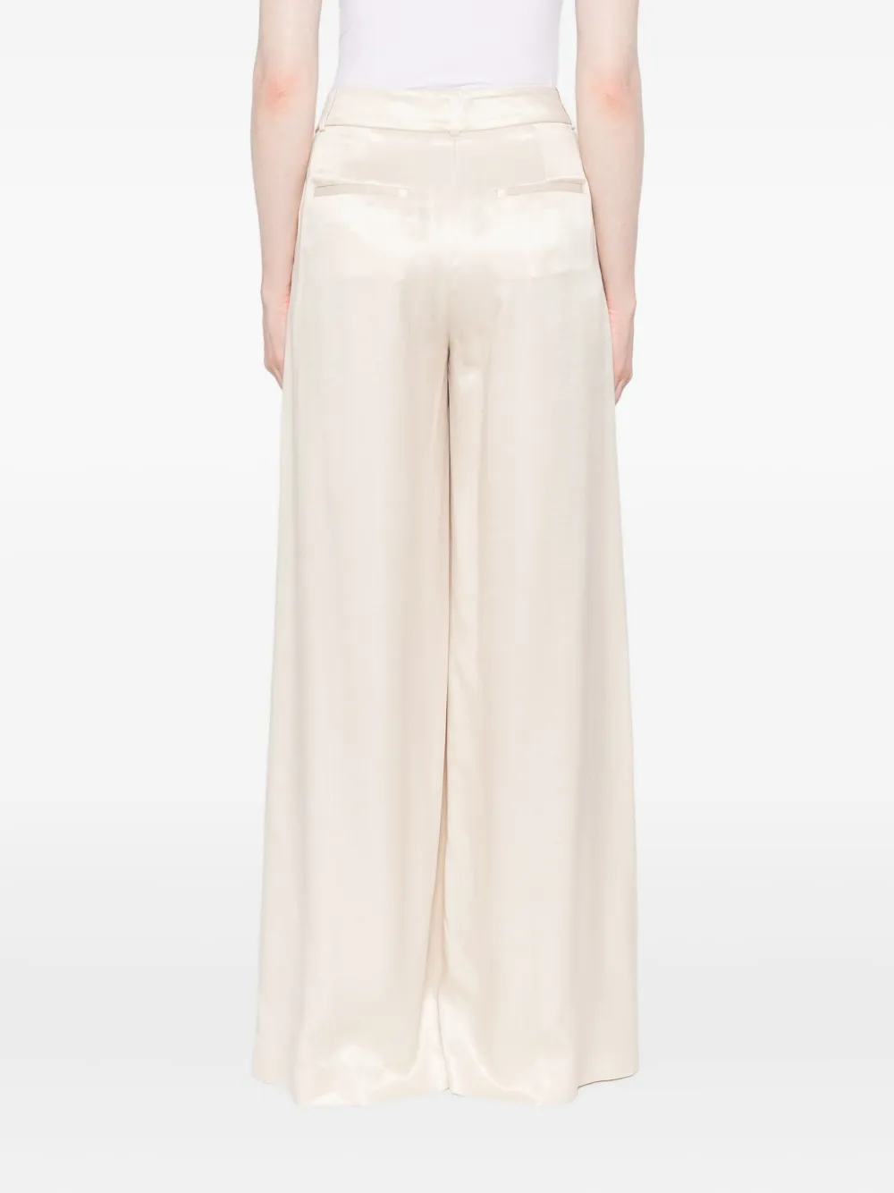 Peserico Broek met wijde pijpen Beige