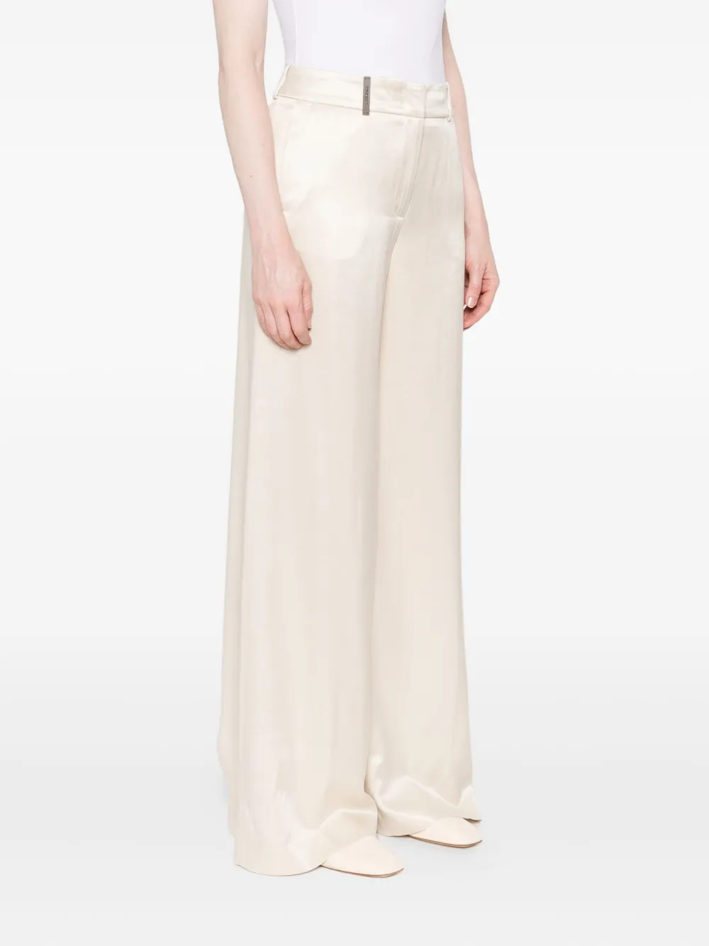 Peserico Broek met wijde pijpen Beige