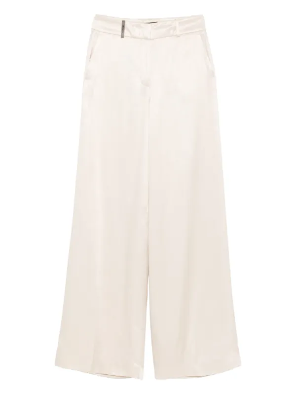 peserico パンツ Peserico ワイドパンツ | ニュートラル | FARFETCH JP