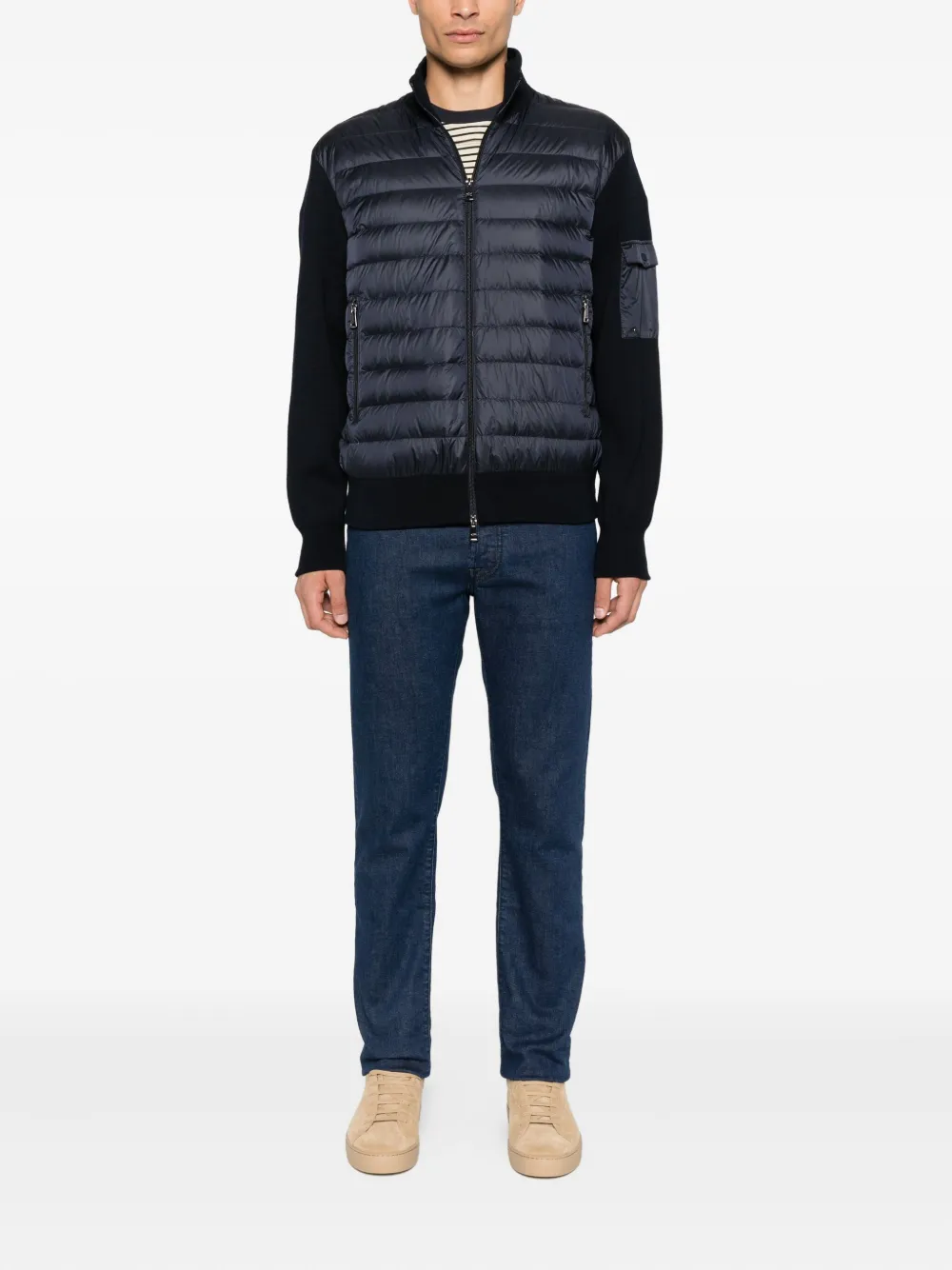 Paul & Shark quilted wool-sleeve jacket | Down Jackets | Image 2