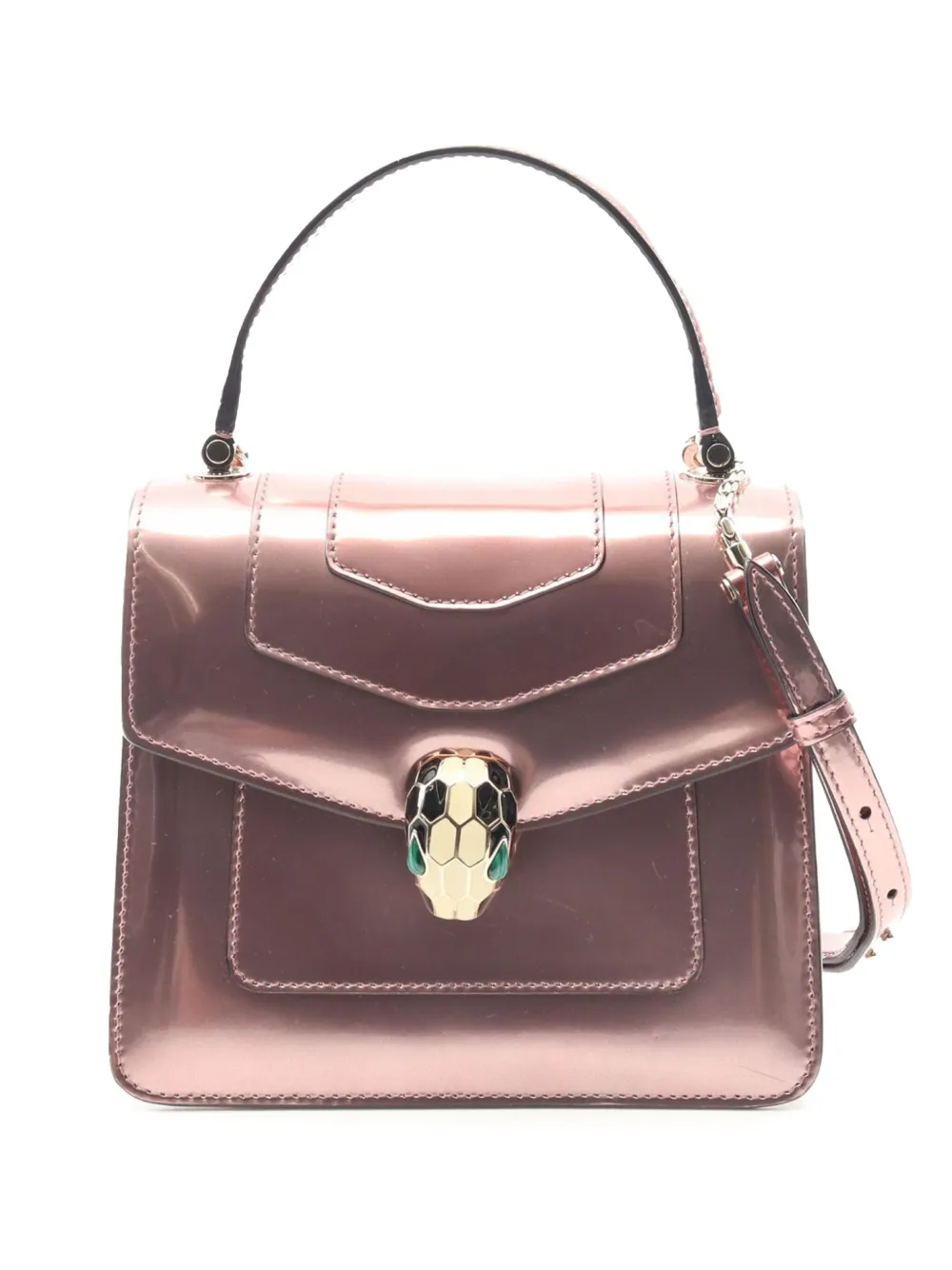 Bvlgari Pre-Owned 2011-2025 Serpenti Forever サッチェルバッグ - ピンク Bvlgari Pre-Owned 2011-2025 Serpenti Forever サッチェルバッグ - ピンク