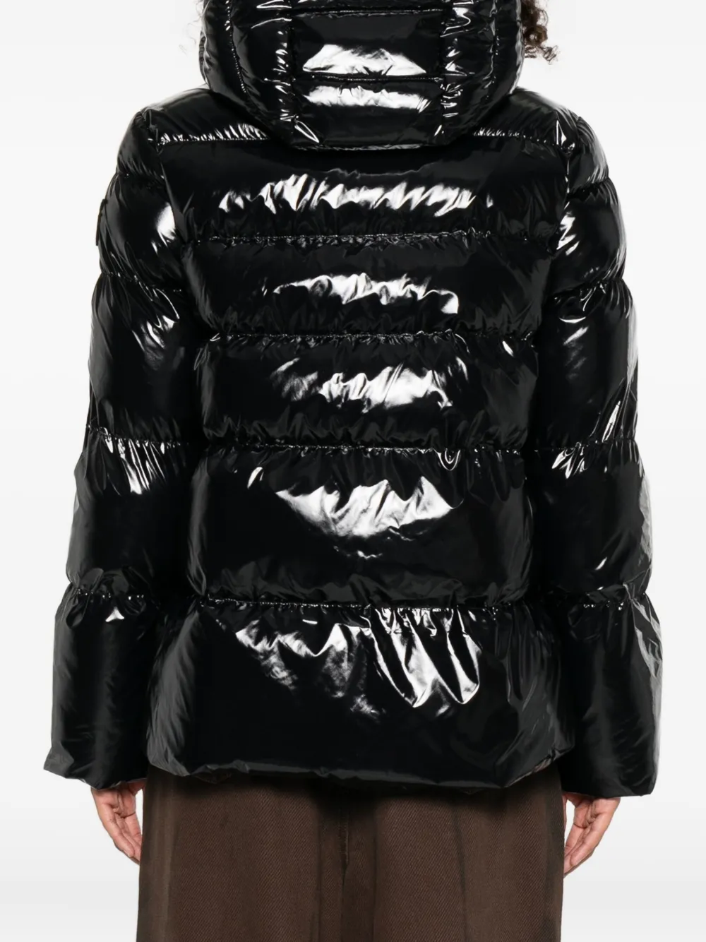 PINKO Donsjack met capuchon Zwart