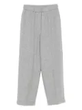 Peserico elastic-waist wool trousers - Grey
