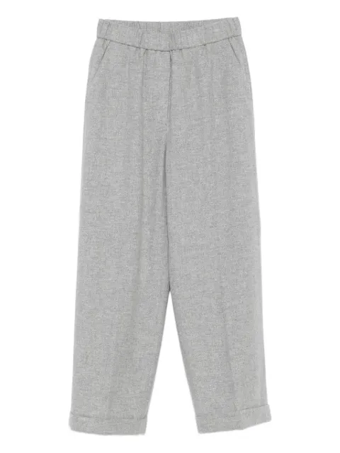 Peserico elastic-waist wool trousers