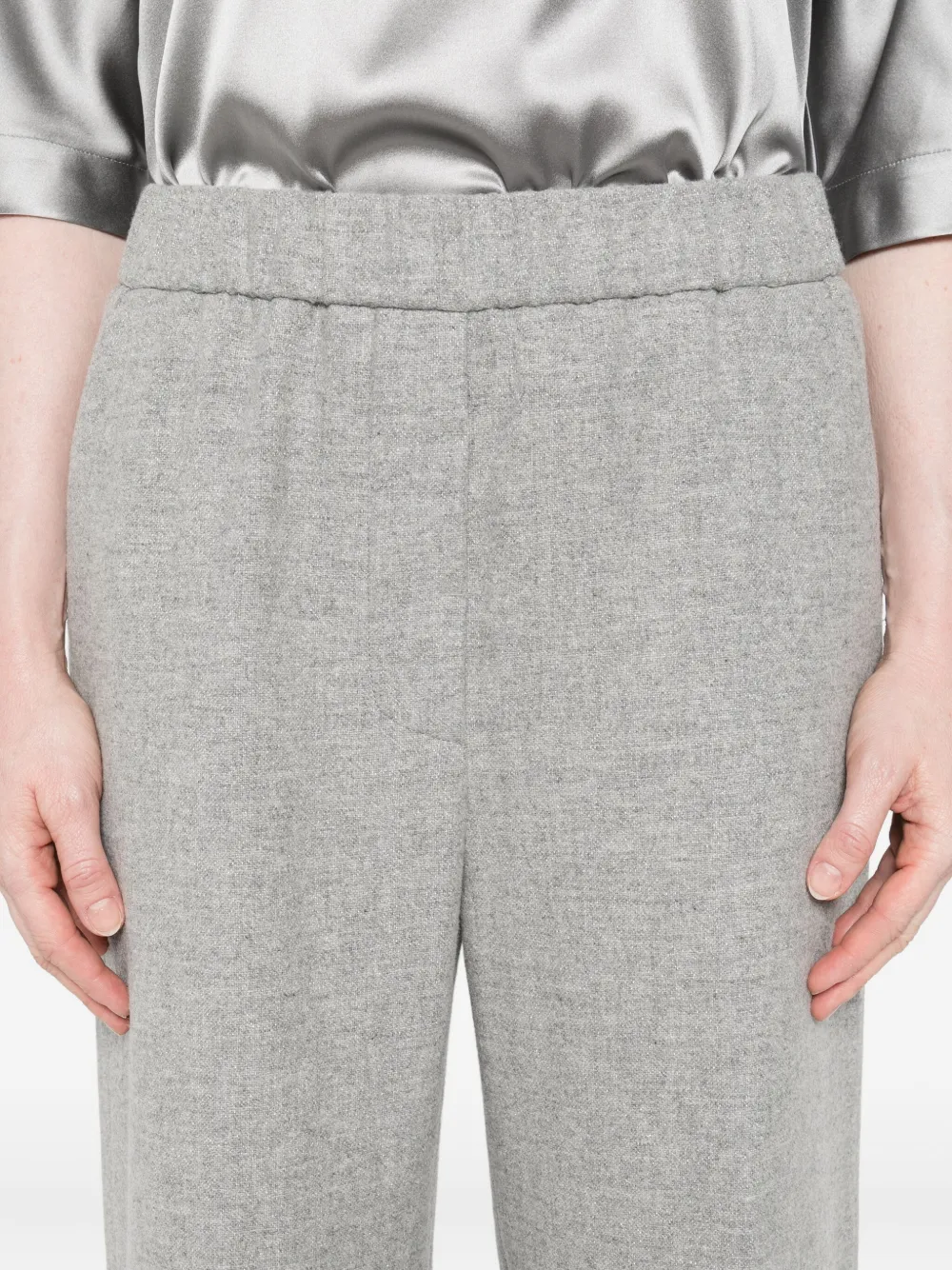 Peserico Wollen broek Grijs