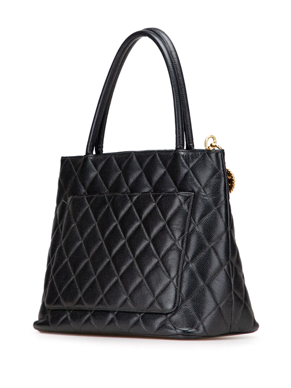 Pre-owned Chanel 2002-2003 Caviar Medallion Tote Bag