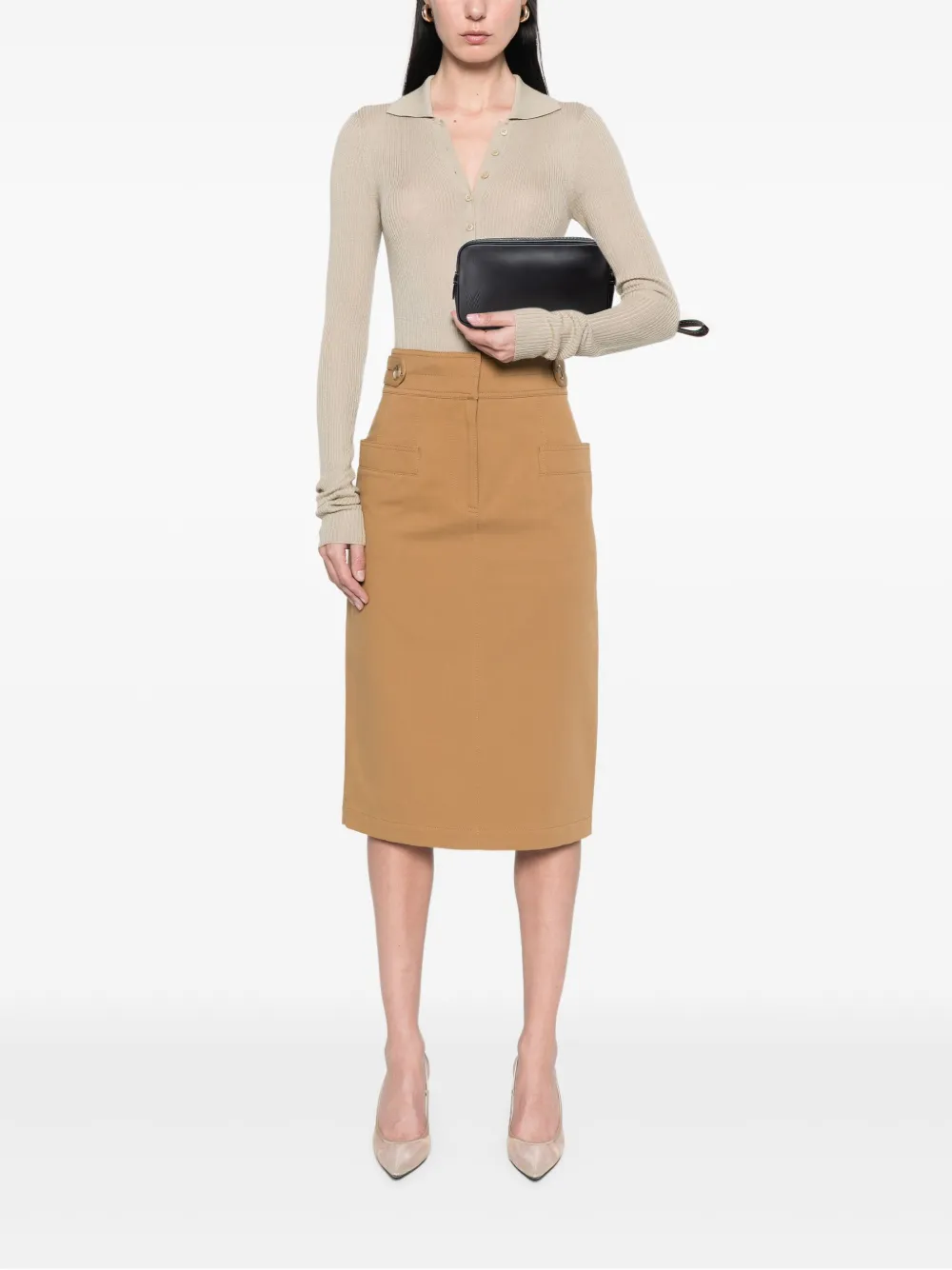 Louis Vuitton Pre-Owned 2015 Calfskin Eclipse Pochette Volga clutch bag | Pre-Owned | Image 2