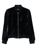 Peserico velvet zip-front jacket - Blue