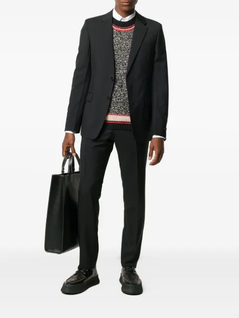 Prada single breasted wool and mohair suit