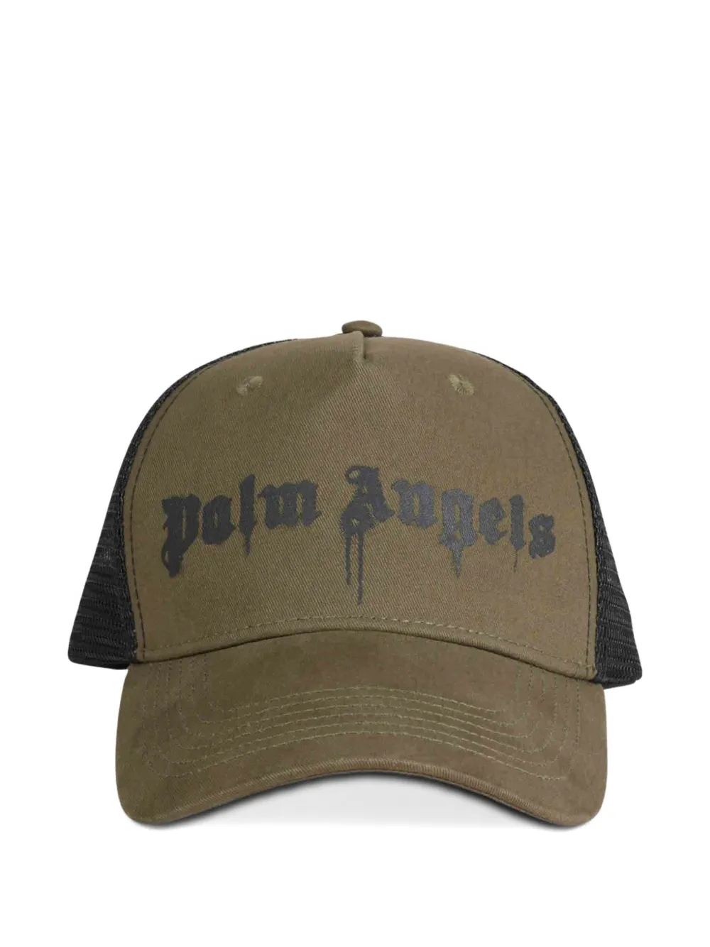 Palm Angels Truckerpet met logoprint Groen