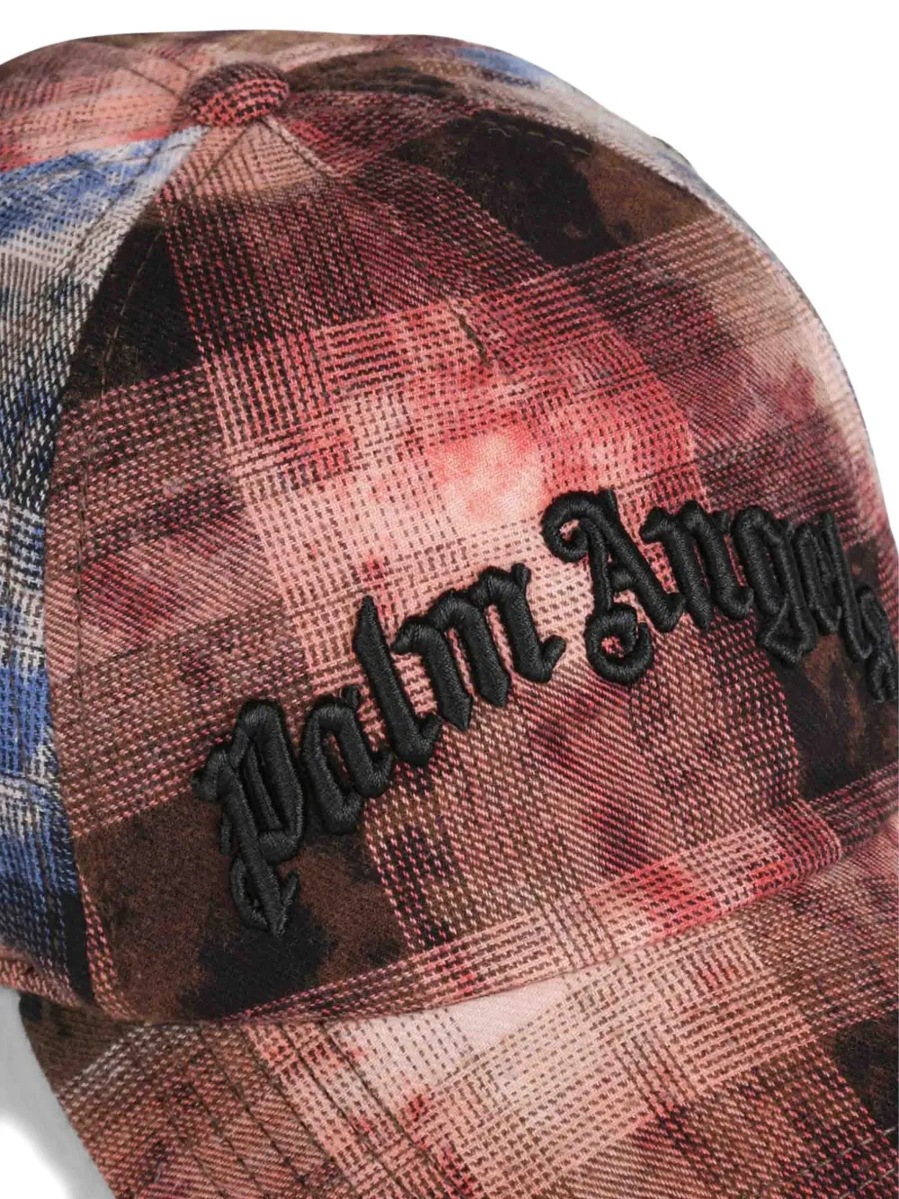 Palm Angels Geruite honkbalpet Rood