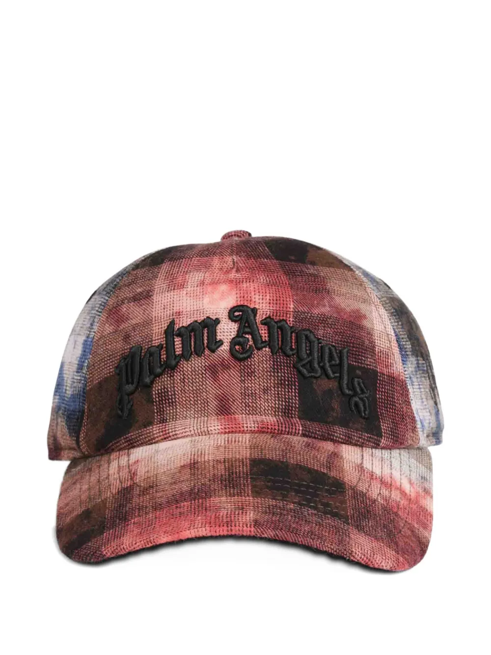 Palm Angels Check-print Baseball Cap In Red