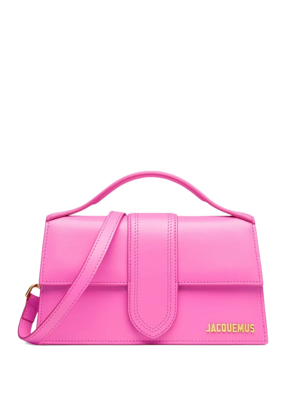 Jacquemus Leather Shoulder Bag In Pink
