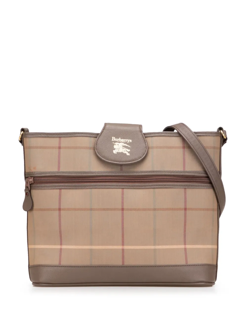 Burberry Pre-Owned 20th Century ヴィンテージチェック キャンバス ショルダーバッグ - ブラウン Burberry Pre-Owned 20th Century ヴィンテージチェック キャンバス ショルダーバッグ - ブラウン