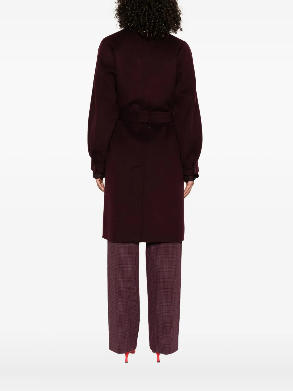 TWINSET Jas met ceintuur Paars