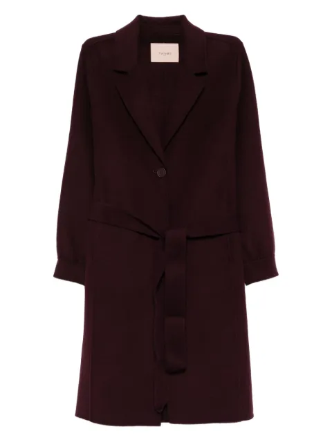 TWINSET belted single-breasted coat