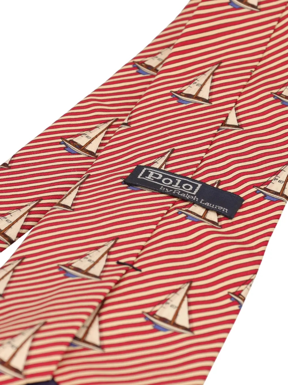 Polo Ralph Lauren sailboat stripe silk tie | Image 2