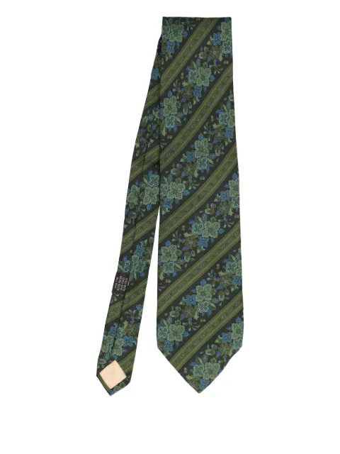 Balmain Pre-Owned floral-print silk tie